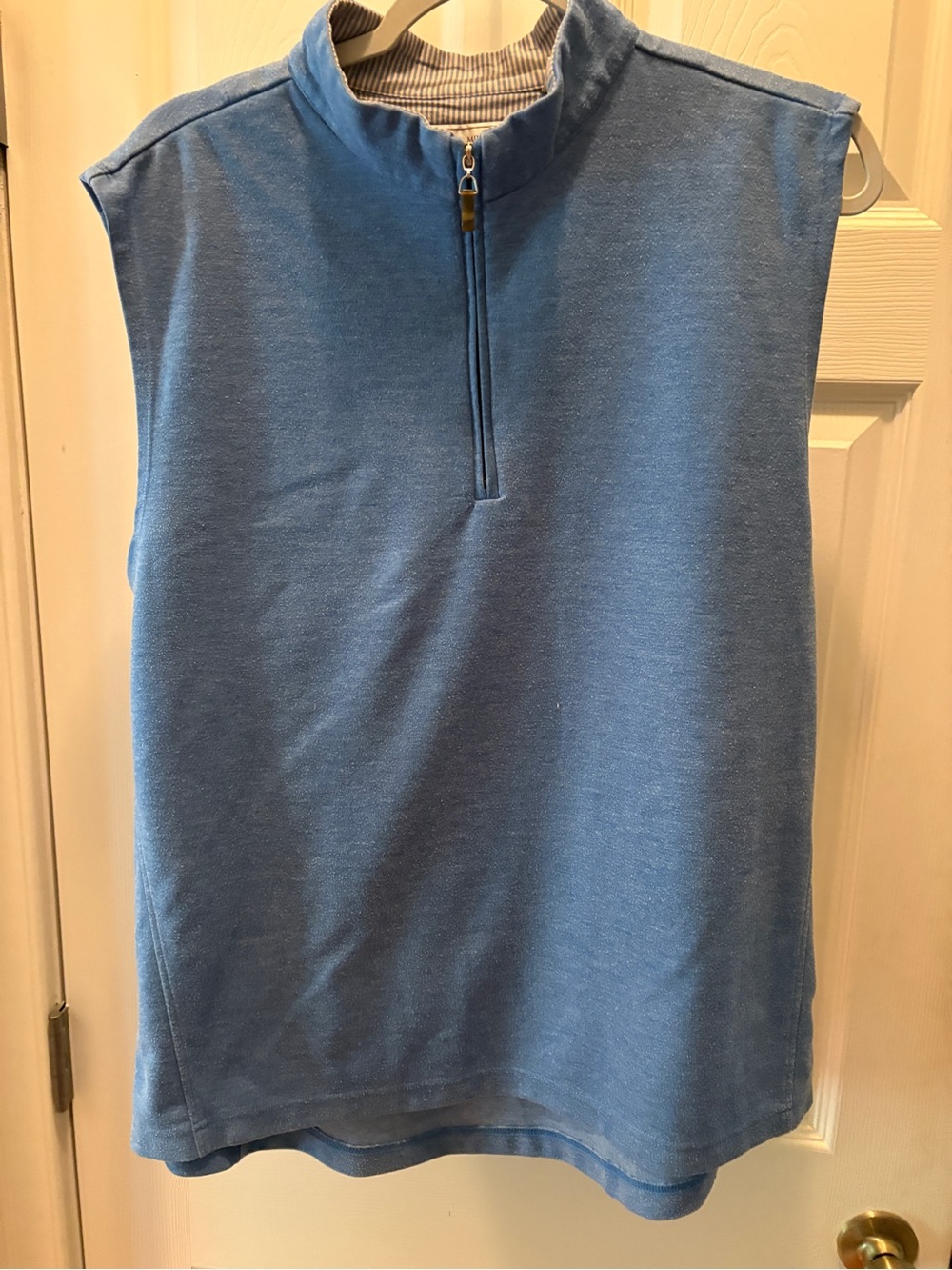 Peter Millar Tri-Blend Mélange Fleece Quarter-Zip Vest